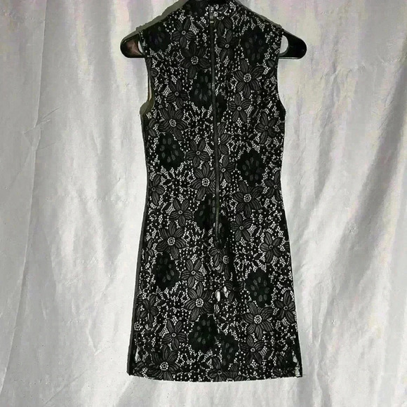 Black lace Privy Dress with nude underlining, size Small. - Picture 4 of 6